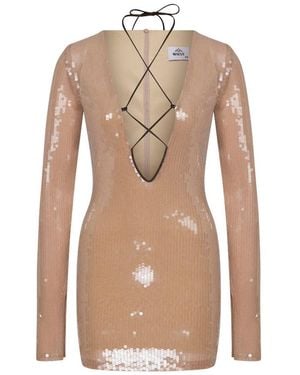 Maeve 'Neutrals Luna Mini Dress - Natural