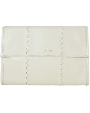 Orange Cube Mosaic Messenger Bag - White