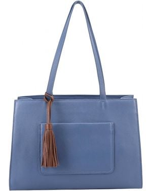 Lloyd Baker Eleanor Leather Tote Bag - Blue