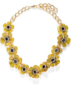 The Pink Reef Flora Necklace - Metallic