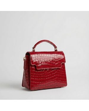 Sibylla Delphica Top Handle Leather Bag - Red