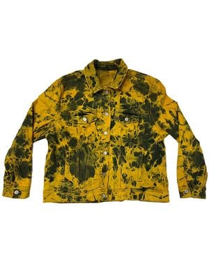 Zasta Studio Denim Jacket Tie Dye Large I - Yellow