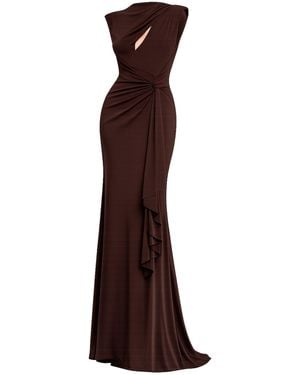 Tantra Spain Sl Long Dress Draped - Brown