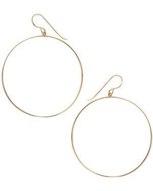 Heather Hawkins Jewelry Flat-Filled Hoops - Metallic
