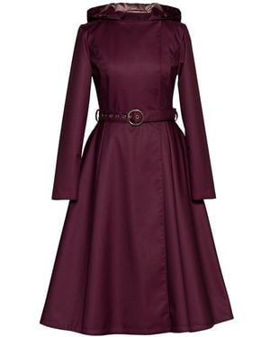 RainSisters Double Breasted Trench Coat - Purple