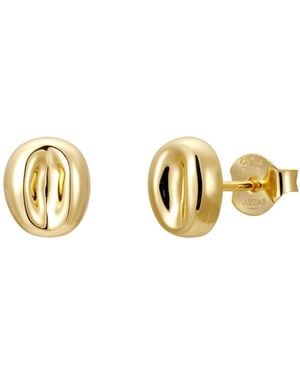 Nazzar Mini Pebble Stud Earring - Metallic