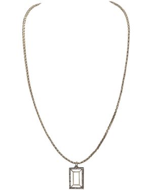 Dhwani Bansal And Vazio Pendant With Zirconia - Metallic