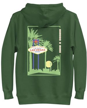 Anchor and Crew Forest Las Vegas Landmark Cotton Blend Hoodie - Green
