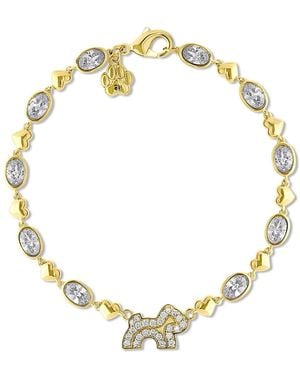 Cloud Haven Crystal Logo Bracelet - Metallic