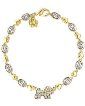 Cloud Haven Crystal Logo Bracelet - Metallic
