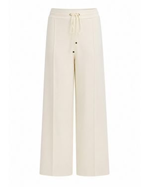 Exquise Neutrals Drawstring Knitted Pants – Ecru - White