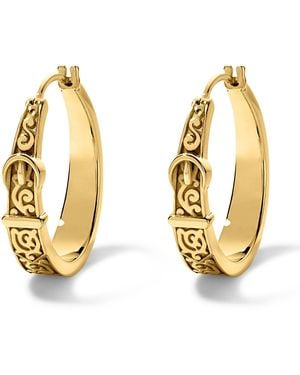 Déclarer Victorian Buckle Hoops - Metallic