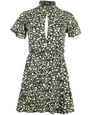 blonde gone rogue Rebel Backless Mini Dress, Upcycled Viscose - Green