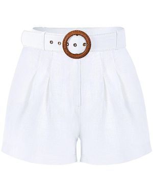 Monlicia Reve Linen Short - White