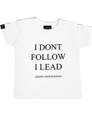 Chanel Joan Elkayam I Don'T Follow I Lead T-Shirt - White