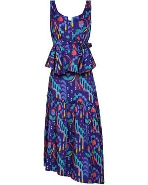 Maison Qala Stamp Coord Set - Blue
