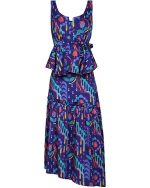 Maison Qala Stamp Coord Set - Blue