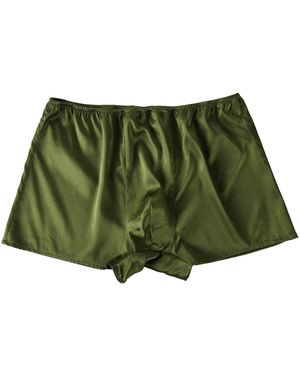 Soft Strokes Silk Deep Pure Mulberry Silk Trunks - Green