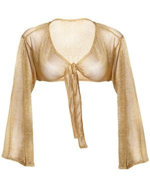 Paloma Lira Shimmery Top - Natural