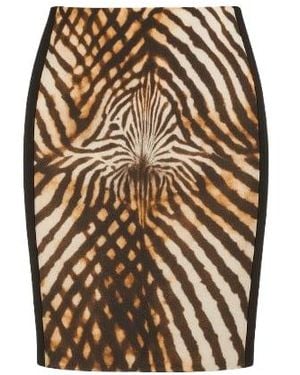 Conquista Animal Print Fitted Skirt - Multicolor