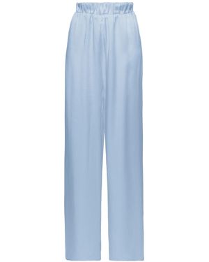 Anse Victorin Emma Silk Trousers - Blue