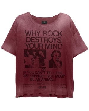 Other Rock Music Destroys Decay T-Shirt - Purple