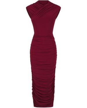 Celestine & Mae Kalina Midi Dress - Red