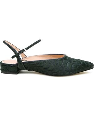 Alterre Laser Engraved Calf Hair Slides - Green