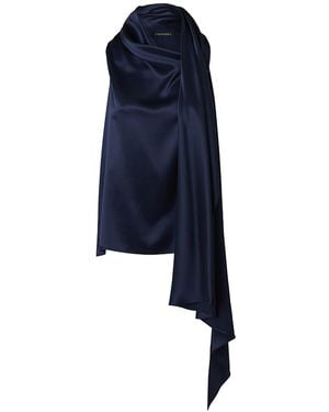 The Summer Edit Celine Scarf Top - Blue