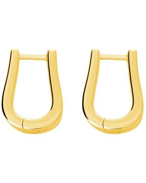 Lucy Quartermaine Petal Hoops Small - Metallic