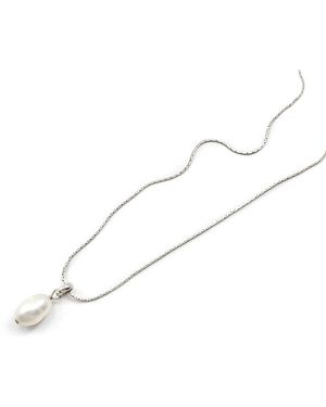 Biko Jewellery Freshwater Pendant - White