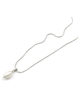 Biko Jewellery Freshwater Pendant - White