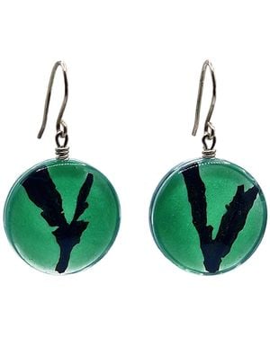 Laura Daili Baltic Sea Whisper Earrings - Green