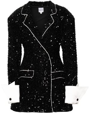 Ofuure Raven Sequin Blazer Dress - Black