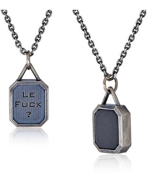 Cartography Le Fuck? Onyx Necklace - Blue