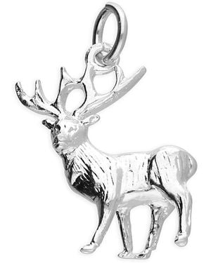 Kaizarin Celtic Stag Zodiac Pendant On Chain - Metallic