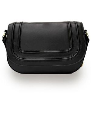 Apatchy London The Mimi Midi Leather Bag - Black