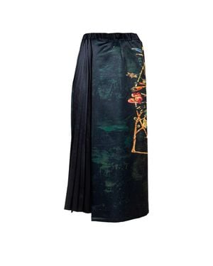 ARTISTA Gift Long Printed Skirt - Blue