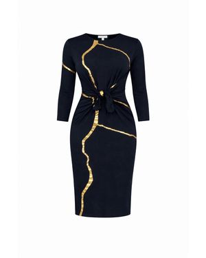 Esther Saadia Short Charcoal Kintsugi Three Way Maxi Limited Edition - Blue