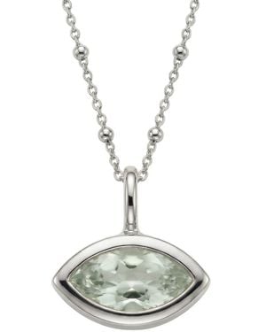 Dainty London Siren's Teardrop Quartz Necklace - Metallic