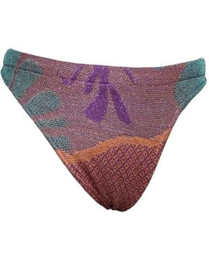 Maria Aristidou Camellia Bikini Bottom - Purple