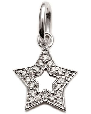Kaizarin Diamond Studded Super Star Pendant - White