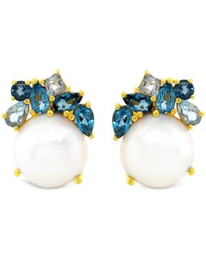 GEM BAZAAR Water Ice Earrings - Blue