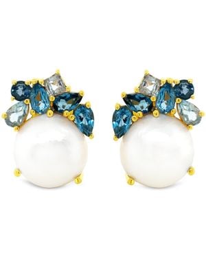 GEM BAZAAR Water Ice Earrings - Blue