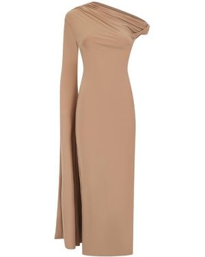 Celestine & Mae Neutrals Begonia Midaxi Dress - Brown