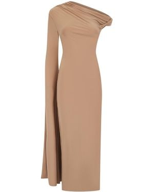 Celestine & Mae Neutrals Begonia Midaxi Dress - Brown