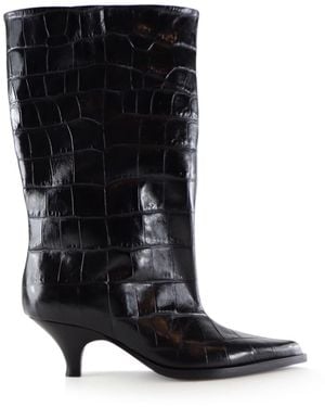 Notabene Yovanna Boots, Crocodile - Black