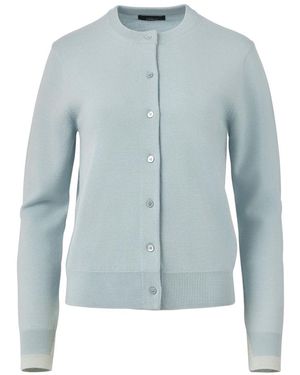 Elune Mode Classic Crewneck Cardigan _ Horizon - Blue