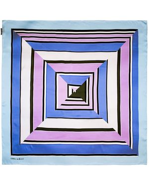 Emma Wallace Ribbon Scarf - Blue