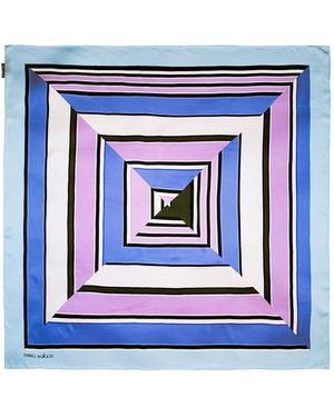 Emma Wallace Ribbon Scarf - Blue